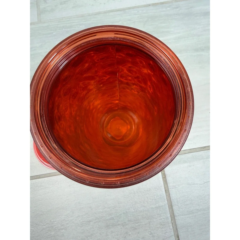Starbucks Rose Gold Copper Hammered Texture Cold Cup Tumbler 24oz Venti No Straw